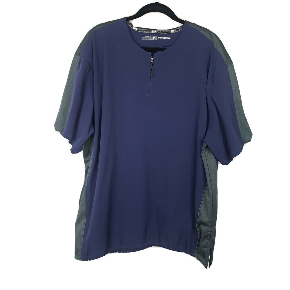 DEMARINI GAME DAY Baseball Pullover WT9555 Navy/Black Mens Large 1/4 Zip